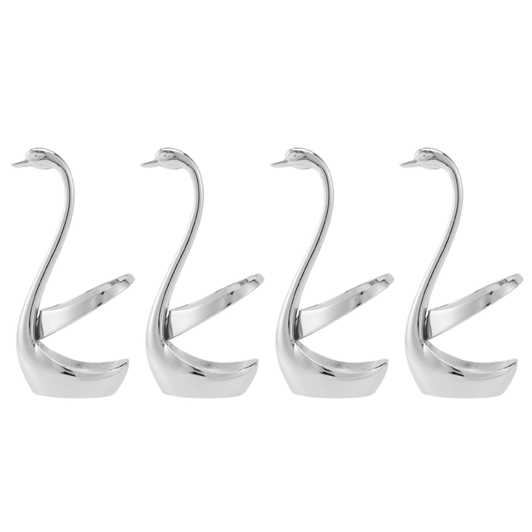 Hndhbfgrt 4X Fork and Spoon Holder, Tableware Set Kitchen Tools Swan Holder Cutlery Holder,Best Gift for Valentine's Day/Wedding