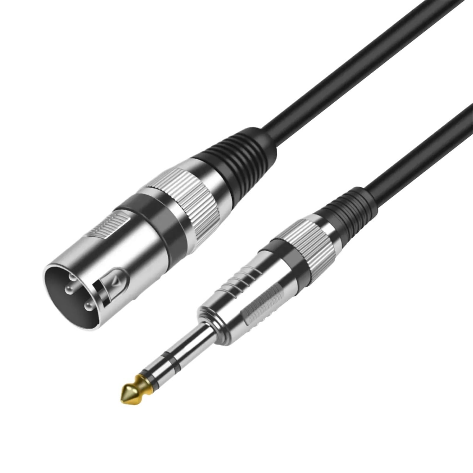 Kabel mikrofonowy XLR do mikrofonu 1/4 TRS kabel 6.35mm/6.5mm męski na męski XLR Kabel połączeniowy audio do wzmacniacza stereo miksera(czerwony, 3 metr)
