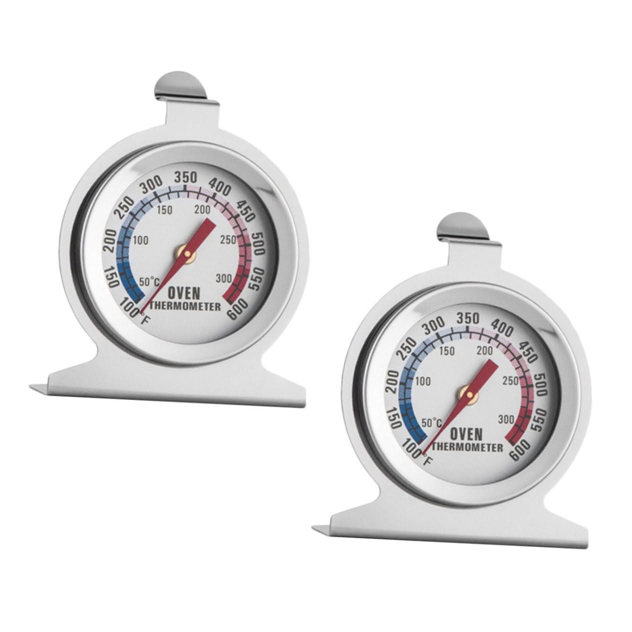Mikinona Oven Temperature Meters Set of 2 Stainless Steel Thermometers for Baking Grilling