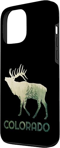 Miniatura 2 de Funda para iPhone 13 Pro Max Colorado Pride Elk Forest Wildlife Nature Mountain