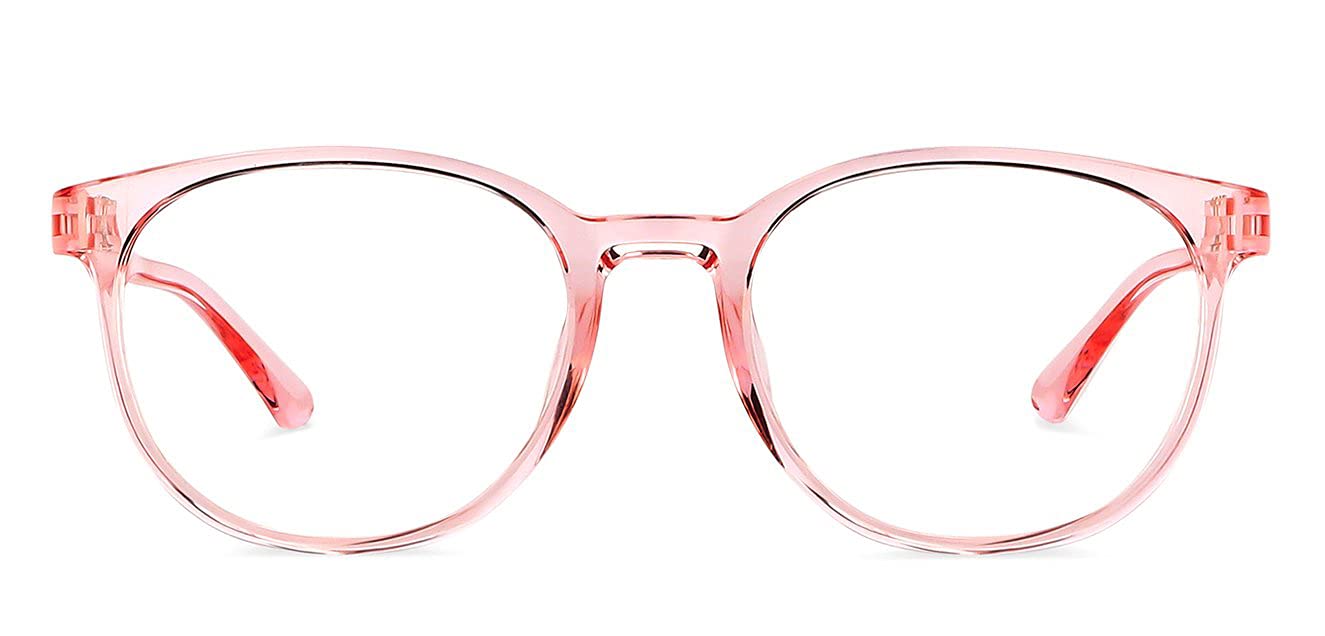 LENSKART BLU| Zero Power Bluecut & Antiglare Computer Eyeglasses For Eye Protection And Strain | Full Rim Round | Men & Women | Medium | LB E14060