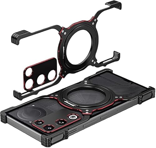 �yFotee�z For Red Magic 11 Air ��p �A���~�o���p�[�P�[�X �����O�X�^���h�t�� ���C�����X�[�d�Ή� �Ռ��z�� ���ϋv���J�o�[ (���b�h�u���b�N)