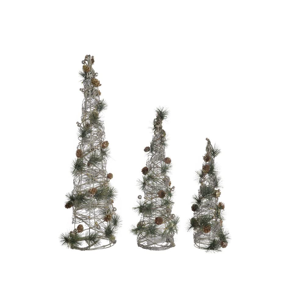 Décoration de Noël DKD Home Decor de 72 cm : lot de 3 pour combler les espaces vides