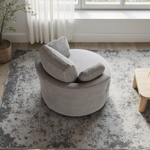 Sillón Barrel Plegable Gris Claro miniatura 6