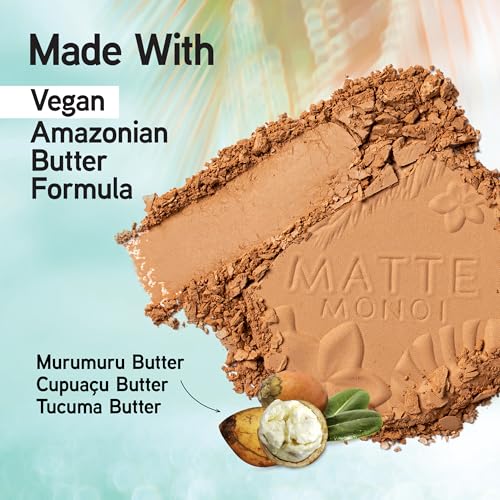 Physicians Formula, Matte Monoi Butter Bronzer, Long-lasting Bronzer Powder with Monoi Butter, Murumuru Butter, Cupuaçu Butter, Tucuma Butter, Essential Fatty Acids - Pro-vitamins, Matte Light Bronzer - Image 6