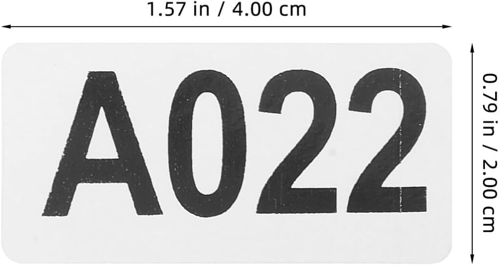 1 Roll Numbered Stickers Labels, Paper Inventory Labels