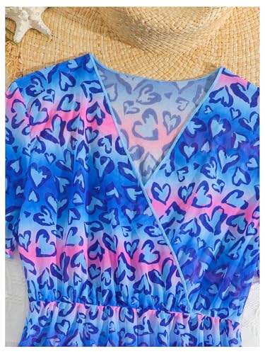 Image of SHENHE Girl's Swim Cover Up V Neck Sleeveless Hollow Out Beach Dress Coverup Beachwear