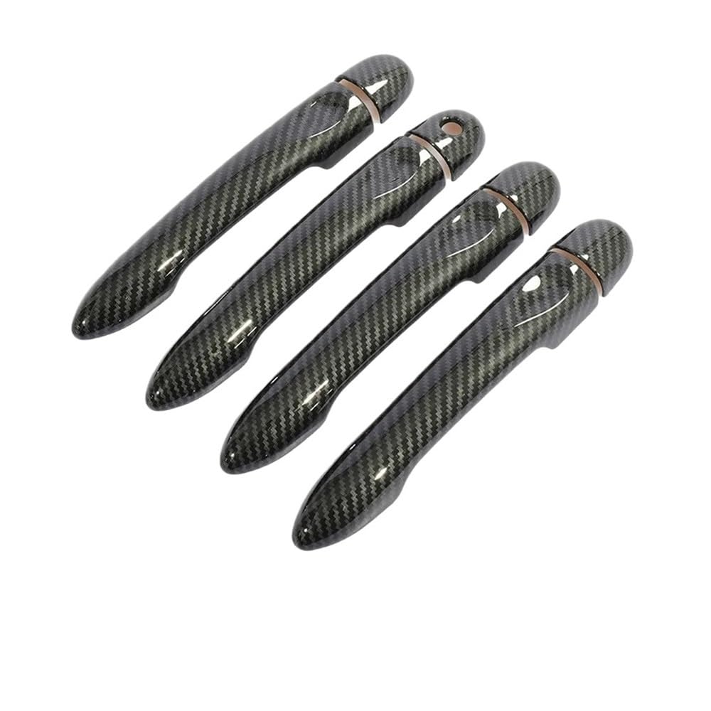 Poignée porte extérieure pour Smart Forfour 2014-2019 look carbone noir brillant