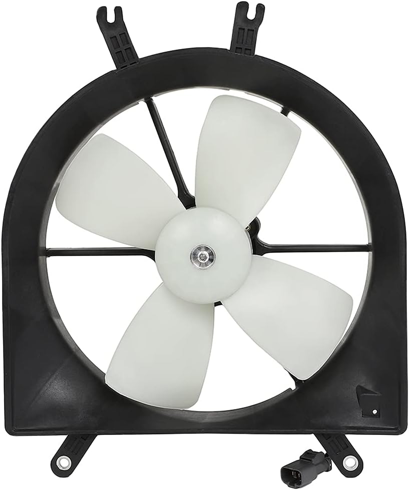 SCITOO Radiator Cooling Fan Compatible with 600070 620-204 674-59354 1992-1998 for Honda for Civic 1.5L 1.6L 1993-1997 for Honda for Civic del Sol 1.5L 1.6L