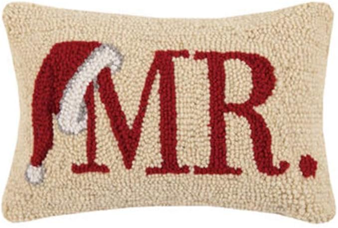 Peking Handicraft 31JSS655C12OB Mr. Santa Hook Pillow, 8-inch Length