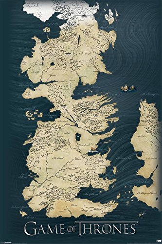 Pyramid P-32664 - Poster con diseño Game Of Thrones Map, 61 x...