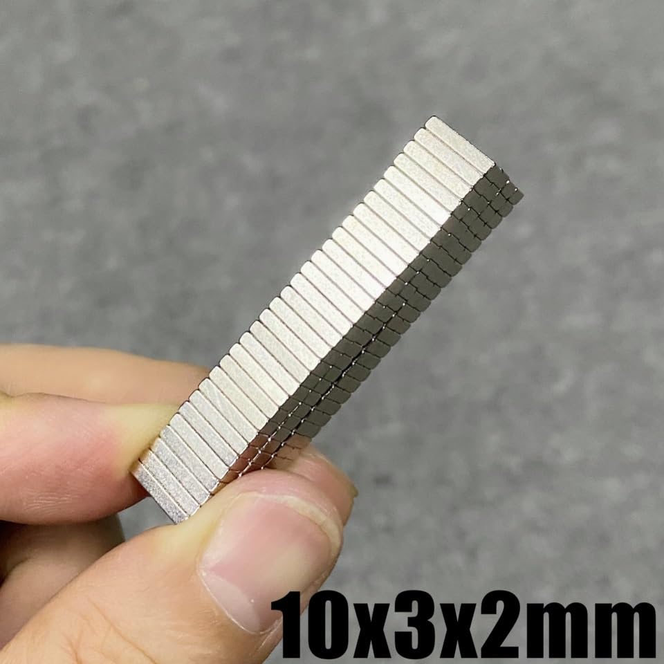 20/50/100/500/1000Pcs 10x3x2 Neodymium 10 * 3 * 2 NdFeB Block Super Permanent Magnetic imanes Block Magnet(10x3x2(100Pcs))