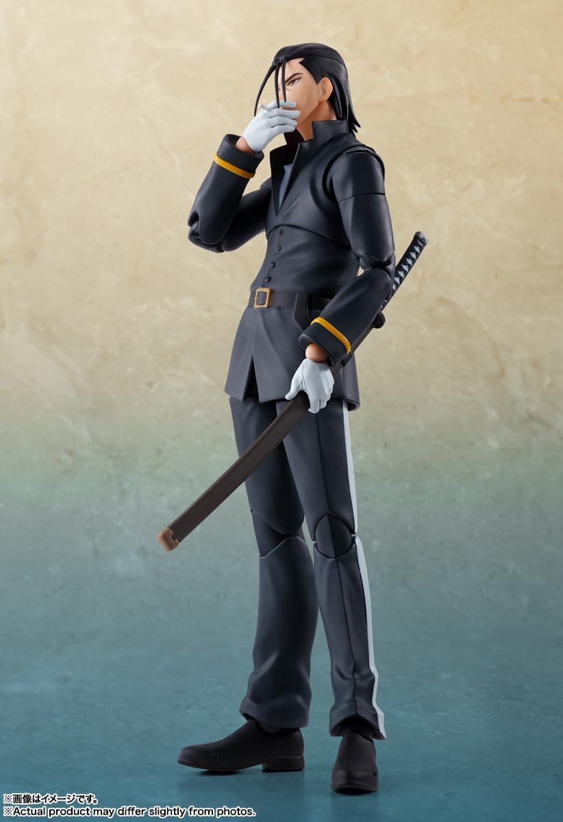 TAMASHII NATIONS - Rurouni Kenshin: Meiji Swordsman Romantic Story - Hajime Saito, Bandai Spirits S.H.Figuarts Action Figure - Image 3