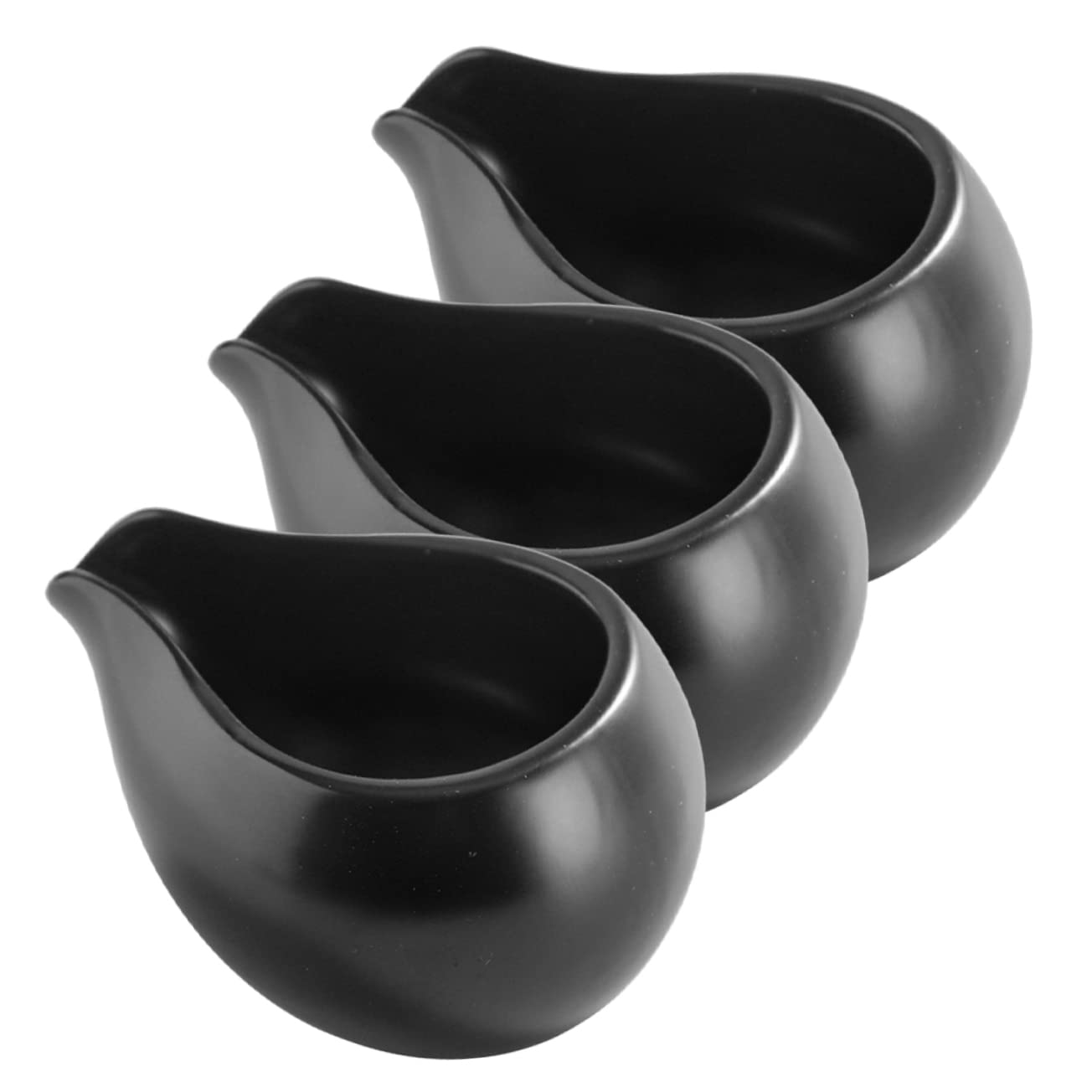 Cabilock 3piezas Jarras Pequeñas De Cerámica Para Salsa y Crema Diseño Sencillo Aptas Para Cocina y Servicio Restaurantes