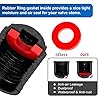 Tire Valve Stem Caps The Upgraded Version has a Sealing Ring for Car, Motorbike, Trucks, Bike, Bicycle （Black） (24) #1