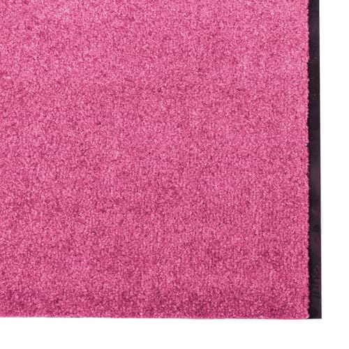 Paillasson antidérapant et durable rose et noir grand format 120 x 400 cm - 5