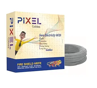 Pixel Cables 2.50 Sqmm Copper Hrfr Pvc Insulated Electric Cable (Grey-90 Meter)