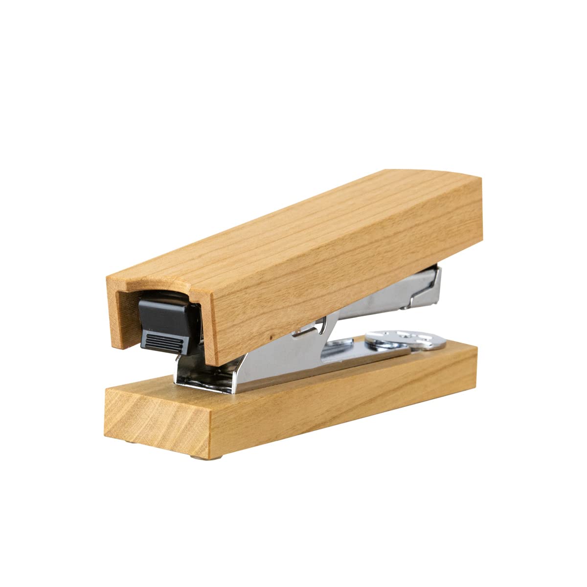 Tacker aus Kirschholz, nachfüllbar, 2-30 Blatt | hochwertiger Hefter, Holz und Edelstahl, für Büro
