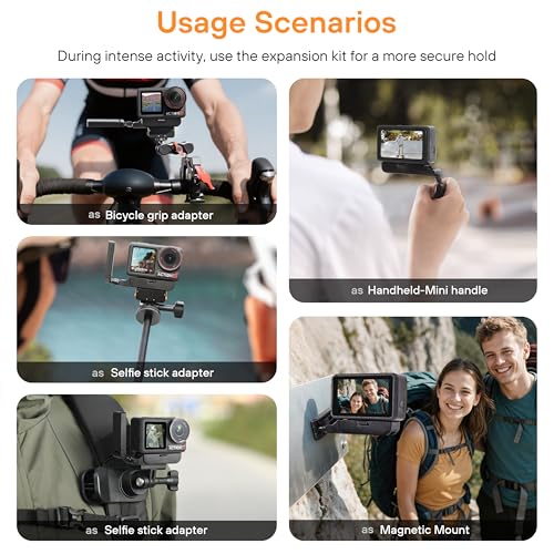 Image of Magnetic Mount for DJI Osmo Action 5 Pro /4 /3 Osmo 360 Camera, 360Adjustment Adapter Quick Release Expansion Mount Connect Tripod, Extension Pole for Vlog, Video, Upgraded Strong Magnetic Version
