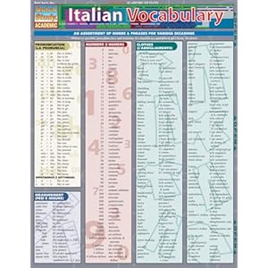 Italian Vocabulary QuickStudy Laminated Reference Guide (QuickStudy Academic)