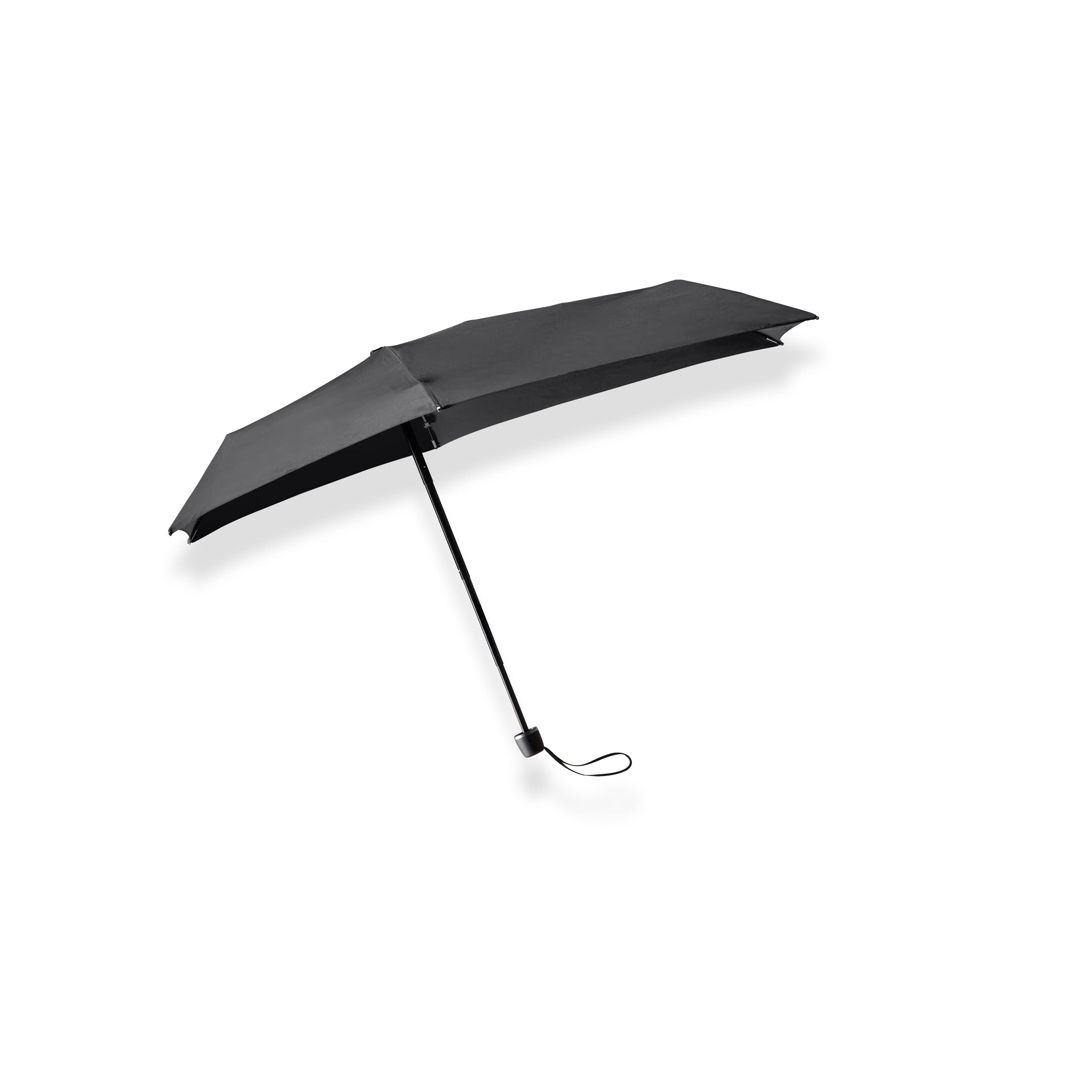 SENZ ° micro foldable storm umbrella pure black, pure black, Medium, Czysta czerń, Medium