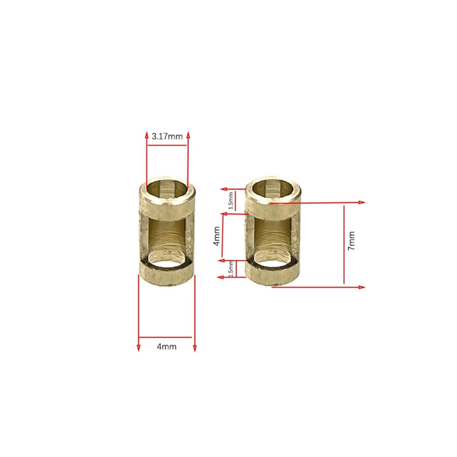 pour MN78 pour MN82 1/12 RC Métal Arbre Transmission Douille 3-4 Mm