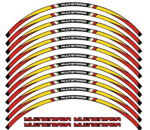 Autocollant à rayures de jante roue 17 pouces pour rénover vos roues Ducati