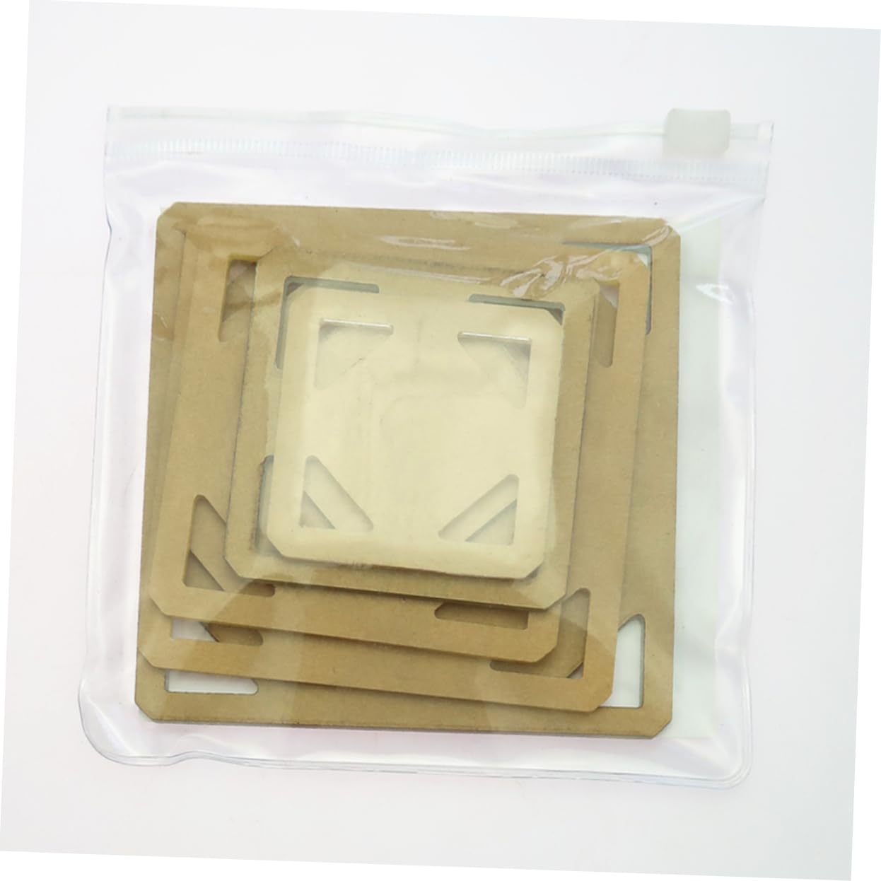 ARTIBETTER 5pcs Square Quilting Templates Durable Sewing Tools for Patchwork Embroidery and DIY Crafts for Seamstress and Quilters