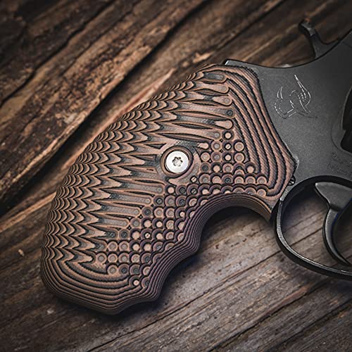 Vz Operator Ii Taurus Small Frame Revolvers Gun Grip, Tactical Gun Grip, Superior Comfort, Superior Control, Made In The Usa, Hyena Brown, 2 Panels #TOP5