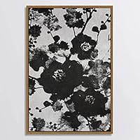 SIGNWIN Canvas Wall Art Black and White Flowers Canvas Prints Home Artwork Decoration for Living Room,Bedroom - 16