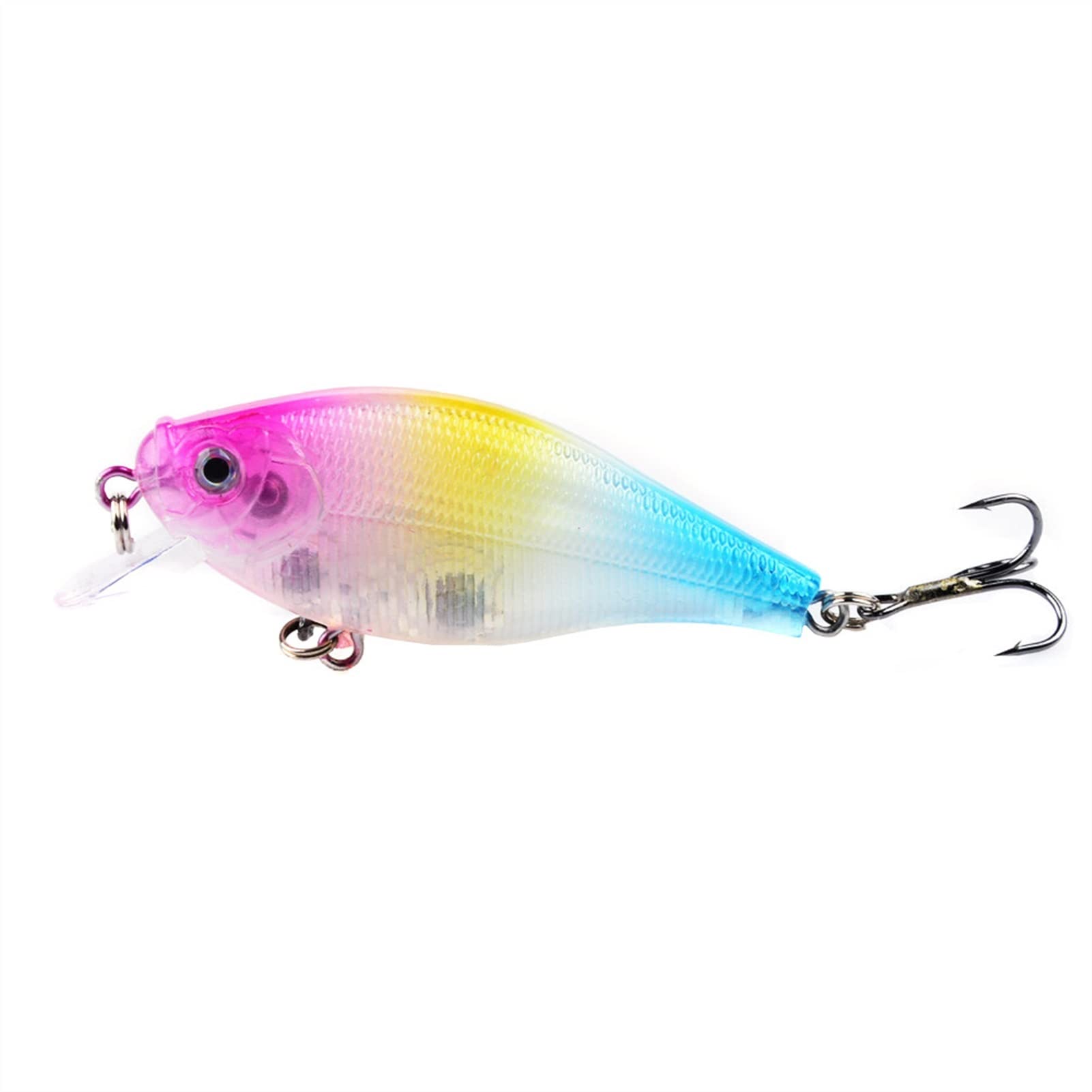 Soft Fishing Köder, Harter Angelköder, 10 Stück, Angelköder, 3D-Augen, Harter Köder, Barsch-Angelgerät, 6,5 cm, 7,2 g, for Süßwasserforelle, Barsch, Lachs. Einfach und praktisch