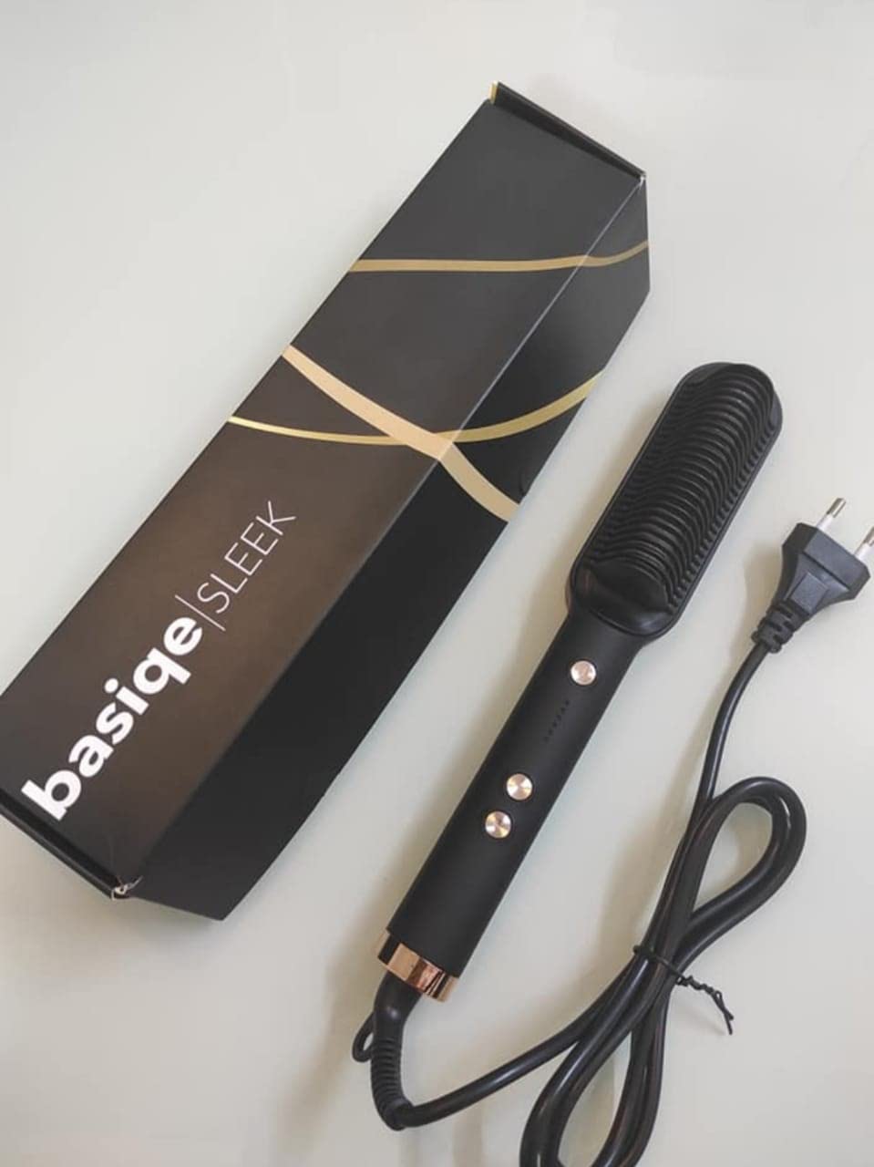 Sleek Basiqe Gold - Escova Alisadora (Original/Lacrada) | Amazon