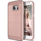 Galaxy S7 Case, OBLIQ [Slim Meta][Rose Gold] Slim Fit Premium Dual Layer Protection Case with Metallic Brush Finish Back with Shock Absorbing TPU Inner Layer for Samsung Galaxy S7