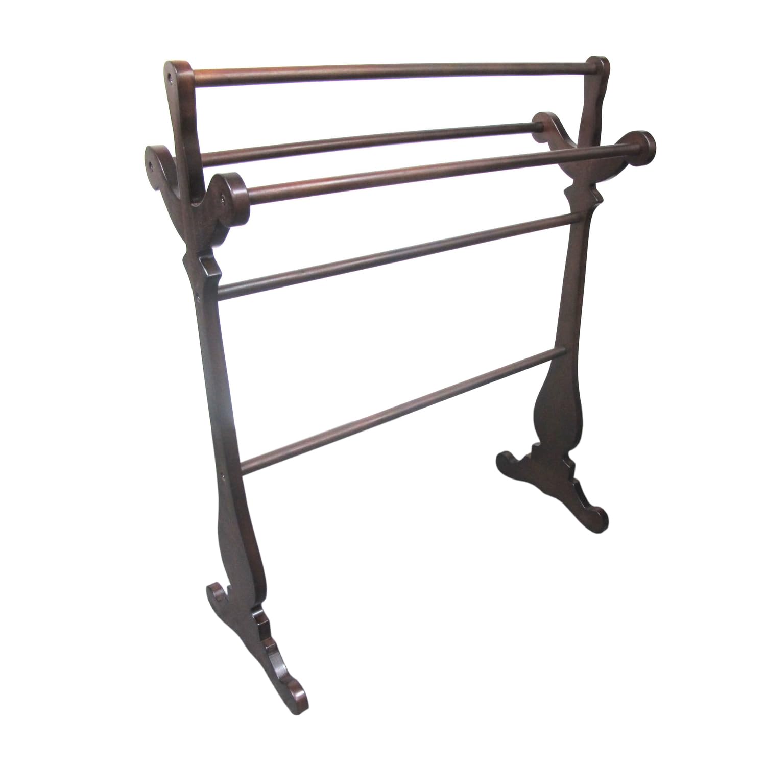 HomeStock Mahogany Carved Antique Appeal Rack