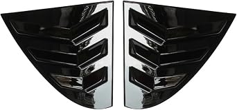 1 Pair Compatible for Mercedes Benz C Class W206 C200 C220 C260 C300 2022 Window Triangle Shutters Frame Trim Car Rear Door Louver Cover StickerGloss Black
