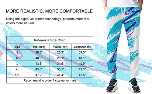 RAISEVERN Unisex Sweatpants Colorful Taco Cat Jogging Pants Cool Sports Trousers with Drawstring for Men &Women Yellow Pink - Thumbnail 4