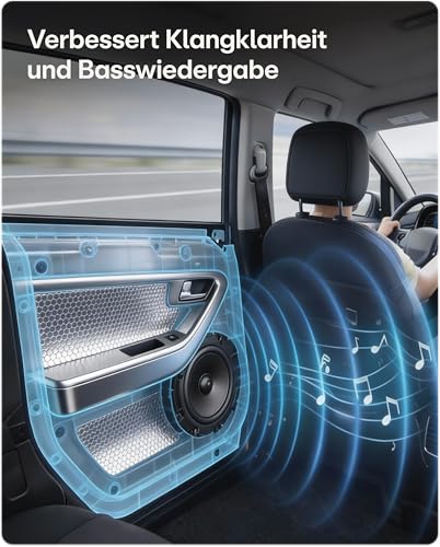 Praknu Alubutyl Auto Dämmung 2mm – 40 × 500 cm Selbstklebende Anti Dröhn Matte – Schallschutz für eine Leisere Kabine und Bessere Akustik – Für KFZ, Wohnmobil, LKW & Transporter
