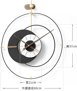 Lightweight Wall Watch Wall Clock Living Room Home Decor Personalized Clock(D)
