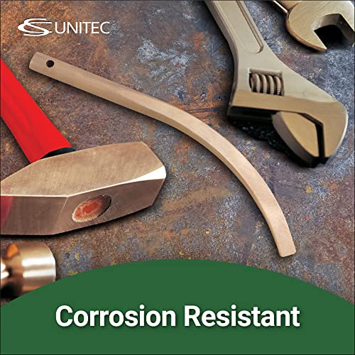 Image of CS Unitec Nonsparking Banana Wedge with Lanyard Hole - Copper Beryllium, 3 /4 inch Width, 12 inch Length - ISO 9001:2015 Production, IBExU and TUV Certified (EX1101BH-20B)