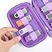 USB Flash Drive Organizer Case – Hard Shell Holder for 8 Thumb Drives & SD/Memory Cards – for SanDisk for Samsung - Storage for Students, Photographers & IT Pros– Travel & Office Use – Bag Only-Purple