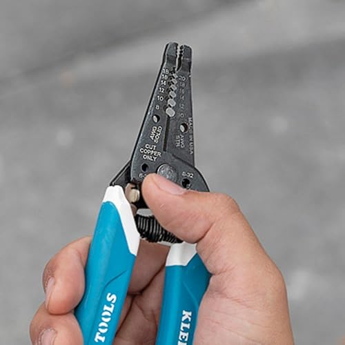 Miniatura 10 de Klein Tools 80043 Juego de herramientas resistentes, fabricado en Estados Unidos, incluye alicates de corte lateral de Lineman, cortadores