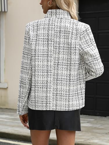 ELLEVEN Women's Tweed Blazer Long Sleeve Jacket For Business Casual Elegant Office Coat
| ELLEVEN Women's Tweed Blazer Notch Collar Fully Lined Casual Business Elegant Work Office Coat
| ELLEVEN Women's Trendy Tweed Blazer Long Sleeve Jacket Notch C