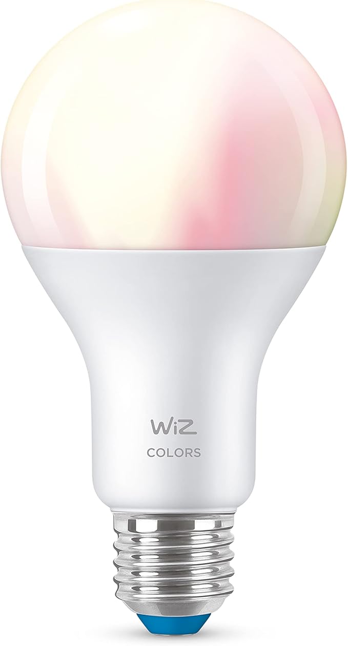 WiZ - Bombilla LED Inteligente Wi-Fi, 13W(Eq. 100W) E27 A67, Luz cálida ajustable, con tecnología SpaceSense y compatible con Alexa y Google Home