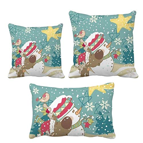 Coussin de décoration de Noël flocon de neige chien DIYthinker - 2
