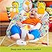 Bright Starts Portable Baby Bouncer Soothing Vibrations Infant Seat with Removable -Toy Bar, 0-6 Months 6-20 lbs (Playful Pinwheels)