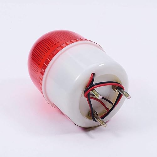 Vista 23 de Bettomshin LTE1101 Luz de advertencia Bombilla intermitente Industrial Señal Torre Lámpara DC 220V Rojo 1pcs