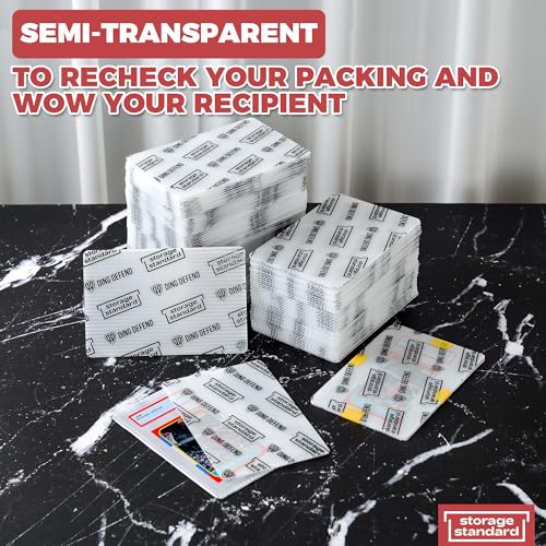 Card Protectors Trading Cards Shipping Supplies, 110-Pack 4'' x 6'' Graded Card Sleeves for Mailing Inserts, Plastic Semi Rigid Card Holder Better Than Corrugated Cardboard Sheets