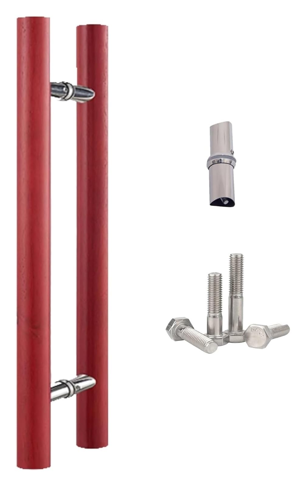 Poignée de porte de grange coulissante haut de gamme en ferrures noires de 120cm
