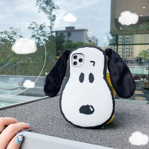 Image of Meyaar Orry Style Cute Case for Apple iPhone 14 / iPhone 13 / iPhone 15 Case, Soft Silicone Case Cover for Apple iPhone 13 / iPhone 14, iPhone 15 Case Cover (White Goofy, for I Phone 15)