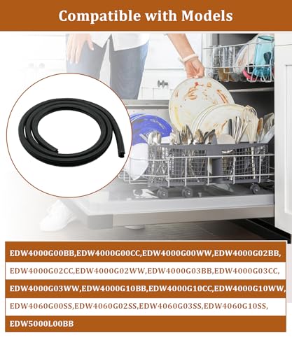 Image of NEW WD08X10018 Dishwasher Door Seal Gasket Fits For GE Hotpoint Dishwashers GLD5500L00BB,WD8X10018 Dishwasher Tub Gasket Replacement Parts